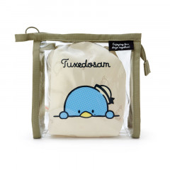 Japan Sanrio Clear Pouch with Drawstring Bag Set - Tuxedosam / Simple Design