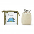 Japan Sanrio Clear Pouch with Drawstring Bag Set - Tuxedosam / Simple Design - 2