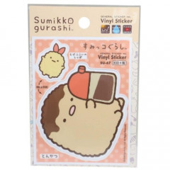Japan San-X Vinyl Sticker - Sumikko Gurashi / Tonkatsu & Fried Shrimp Tail