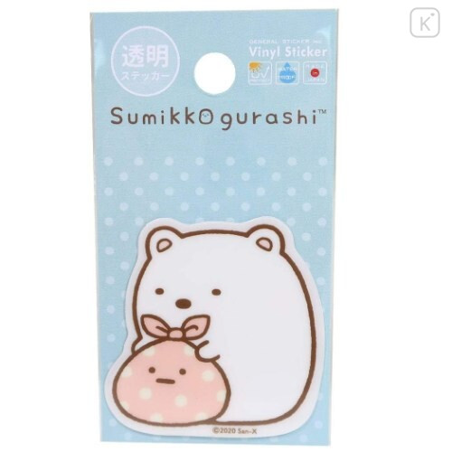 Japan San-X Vinyl Sticker - Sumikko Gurashi / Shirokuma - 1