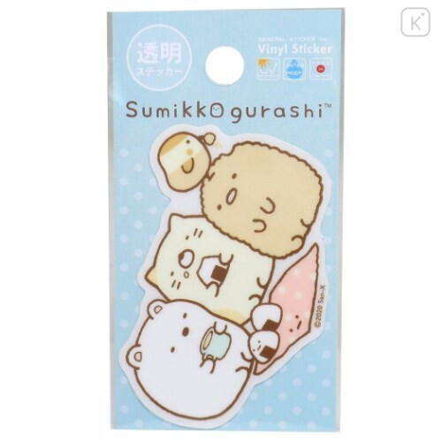 Japan San-X Vinyl Sticker - Sumikko Gurashi / Rice Ball - 1