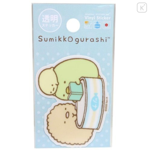 Japan San-X Vinyl Sticker - Sumikko Gurashi / Reading Transparent - 1