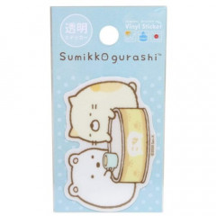 Japan San-X Vinyl Sticker - Sumikko Gurashi / Tea Transparent