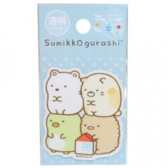 Japan San-X Vinyl Sticker - Sumikko Gurashi / Chill Transparent