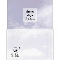 Japan Peanuts Choice Days Letter Set - Snoopy / Purple Sky Choice Days