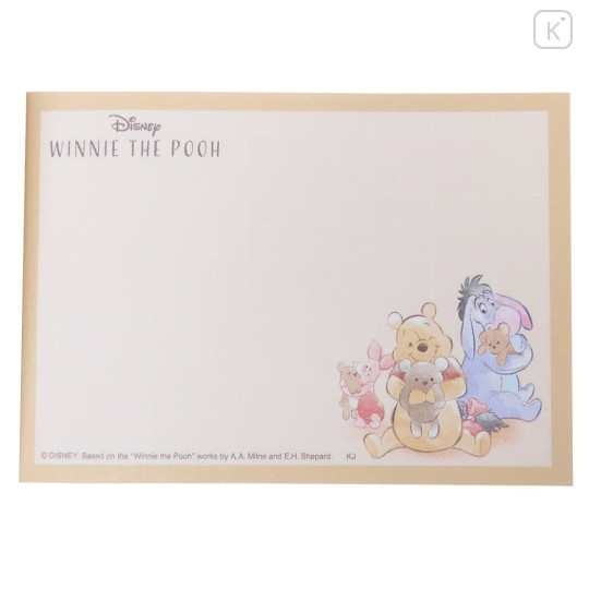 Japan Disney Mini Notepad - Winnie the Pooh / Big Hug - 3