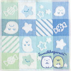 Japan San-X Mini Towel - Sumikko Gurashi Ghost Night Park / Shirokuma & Penguin?