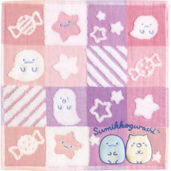 Japan San-X Mini Towel - Sumikko Gurashi Ghost Night Park / Tokage & Neko