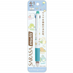 Japan San-X Sarasa Multi 4+1 Pen & Mechanical Pencil - Sumikko Gurashi / Cozy
