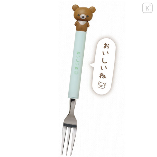 Japan San-X Mascot Fork - Rilakkuma / Chairoikoguma - 3