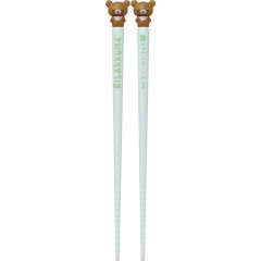 Japan San-X Mascot Chopsticks 18cm - Rilakkuma / Chairoikoguma