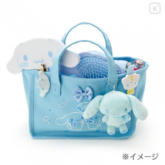 Japan Sanrio Cosmetic Bag - Cinnamoroll / Sky Blue Candy - 5