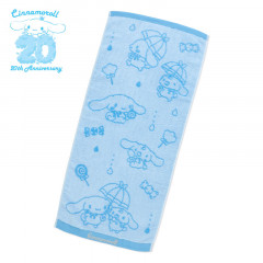 Japan Sanrio Face Towel - Cinnamoroll / Sky Blue Candy