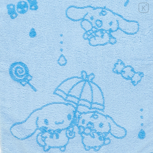 Japan Sanrio Face Towel - Cinnamoroll / Sky Blue Candy - 2