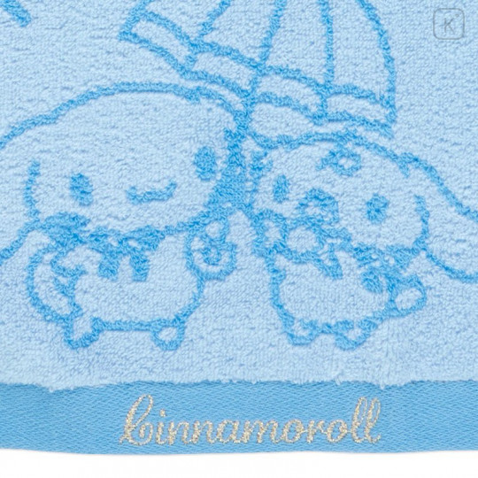 Japan Sanrio Face Towel - Cinnamoroll / Sky Blue Candy - 4