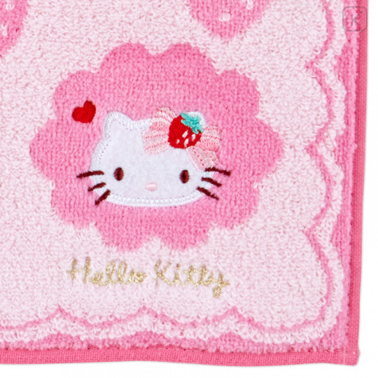 Japan Sanrio Antibacterial Deodorant Petit Towel - Hello Kitty / Strawberry - 3