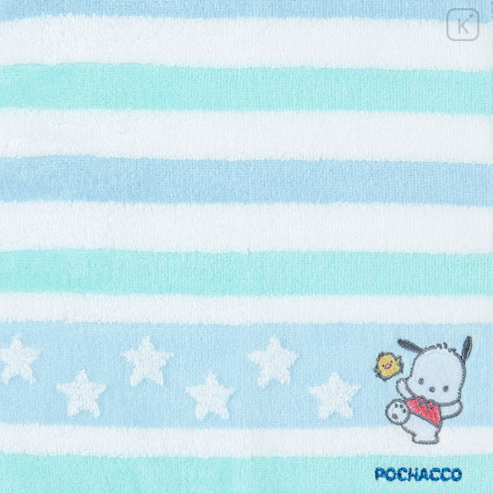 Japan Sanrio Antibacterial Deodorant Petit Towel - Pochacco / Striped - 2