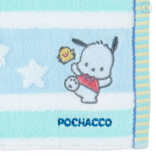 Japan Sanrio Antibacterial Deodorant Petit Towel - Pochacco / Striped - 3