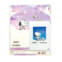 Japan Peanuts Mini Letter Envelope Set - Snoopy / Sky
