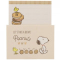 Japan Peanuts Mini Letter Set - Snoopy / Snack Time Cookie - 4