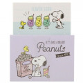 Japan Peanuts Mini Letter Set - Snoopy / Snack Time Popcorn - 4