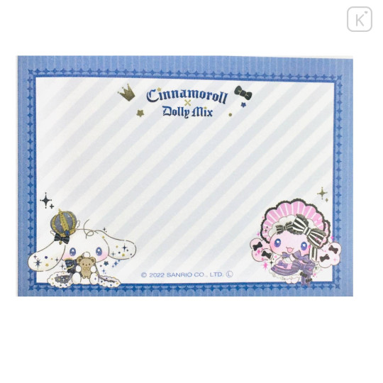 Japan Sanrio Dolly Mix Mini Notepad - Cinnamoroll / Prince of Trump Kingdom - 3
