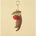 Japan Hamanaka Keychain Needle Felting Kit - Otter & Cherry - 1