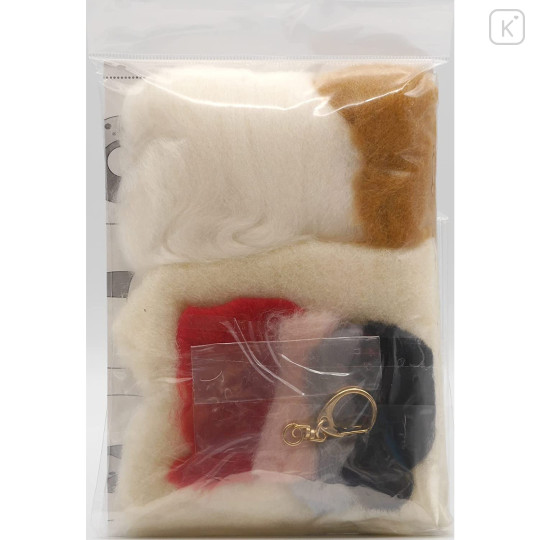 Japan Hamanaka Keychain Needle Felting Kit - Seal & Donut - 4