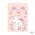 Sanrio A6 Twin Ring Notebook - Hello Kitty / 2022 Rose - 1