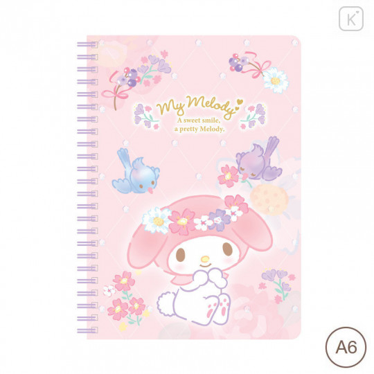 Sanrio A6 Twin Ring Notebook - My Melody / 2022 Forest - 1