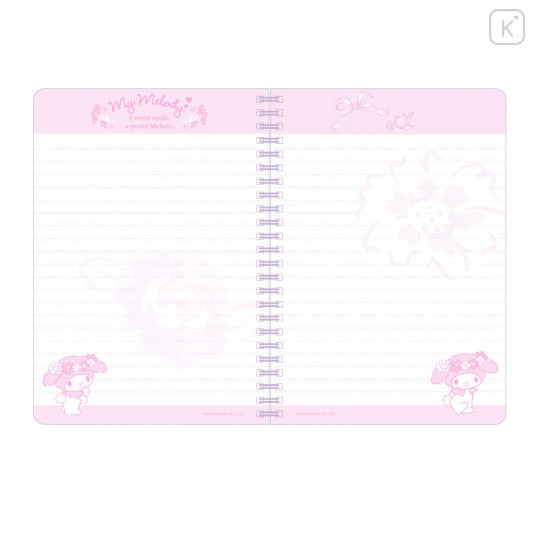 Sanrio A6 Twin Ring Notebook - My Melody / 2022 Forest - 3
