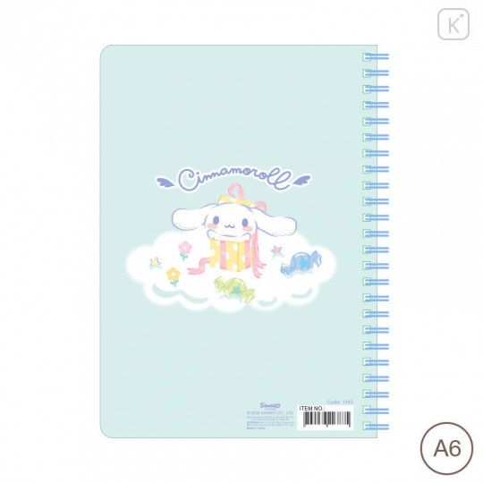 Sanrio A6 Twin Ring Notebook - Cinnamoroll / 2022 Cloud - 2