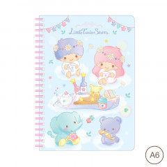 Sanrio A6 Twin Ring Notebook - Little Twin Stars / 2022 Picnic