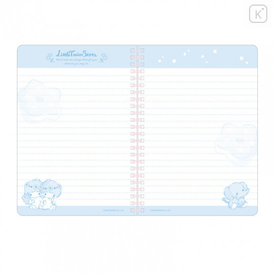 Sanrio A6 Twin Ring Notebook - Little Twin Stars / 2022 Picnic - 3