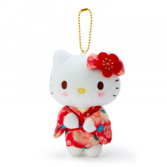 Japan Sanrio Mascot Holder - Hello Kitty / Grade Kimono