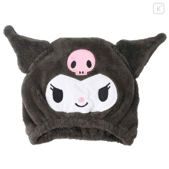 Japan Sanrio Towel Cap - Kuromi - 1