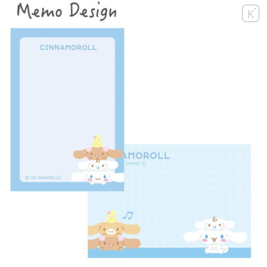 Japan Sanrio Mini Notepad - Cinnamoroll / Vertical - 2