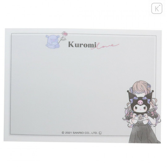 Japan Sanrio Mini Notepad - My Melody & Kuromi / Girl - 3