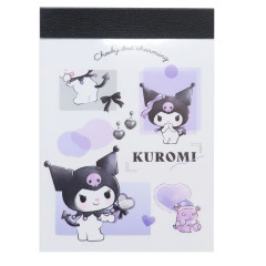 Japan Sanrio Mini Notepad - Kuromi / Nuance