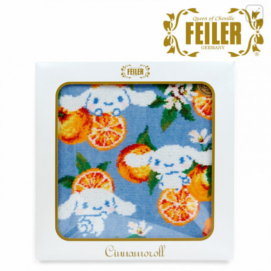 Japan Sanrio Feiler Handkerchief - Cinnamoroll / Blue - 1
