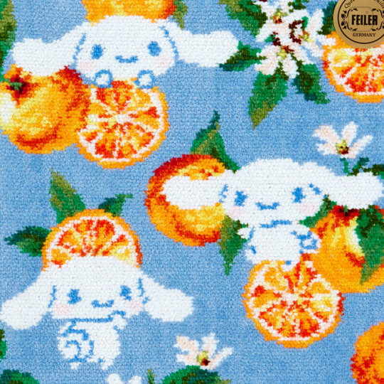 Japan Sanrio Feiler Handkerchief - Cinnamoroll / Blue - 3