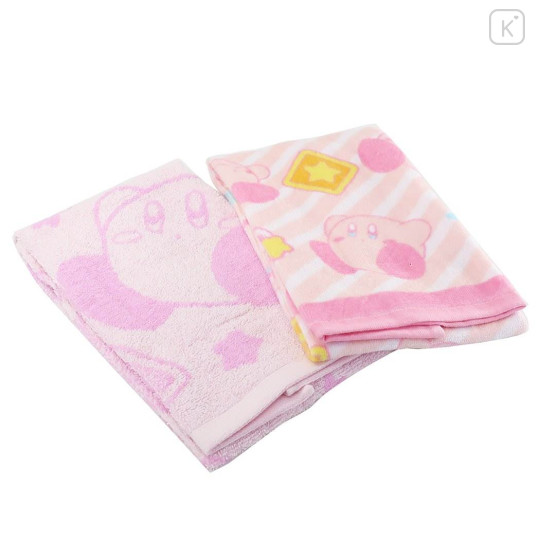 Japan Kirby Antibacterial Deodorant Face Towel 2pcs Set - Fluffy Kirby - 3
