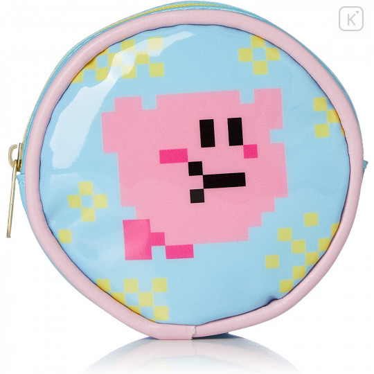 Japan Kirby Round Pouch - Pixel Blue - 1