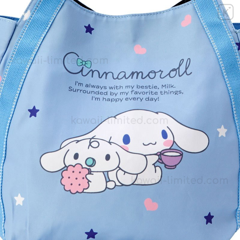 Japan Sanrio Balloon Tote Bag - Cinnamoroll / 20th Print Blue | Kawaii ...