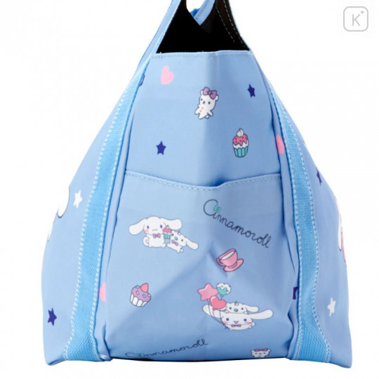 Japan Sanrio Balloon Tote Bag - Cinnamoroll / 20th Print Blue - 5