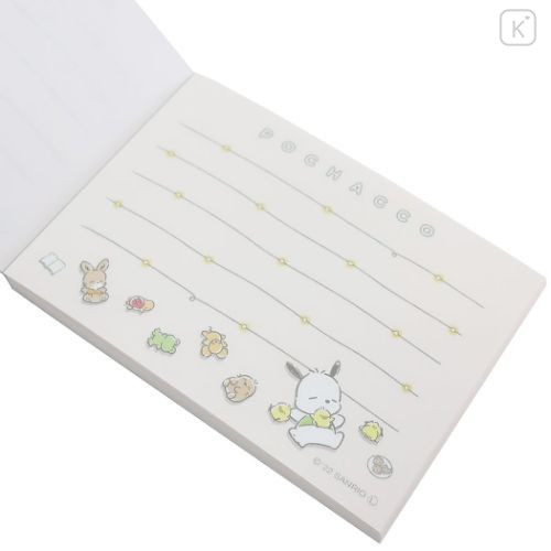 Japan Sanrio Luminous Mini Notepad - Pochacco / Nap - 2