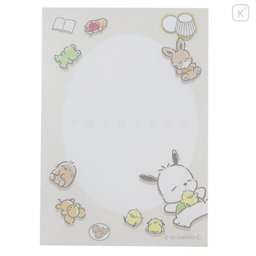 Japan Sanrio Luminous Mini Notepad - Pochacco / Nap - 3
