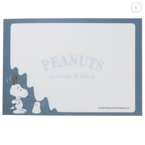 Japan Peanuts Luminous Mini Notepad - Snoopy Ghost - 3