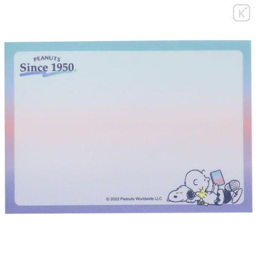 Japan Peanuts Luminous Mini Notepad - Snoopy Sky - 3