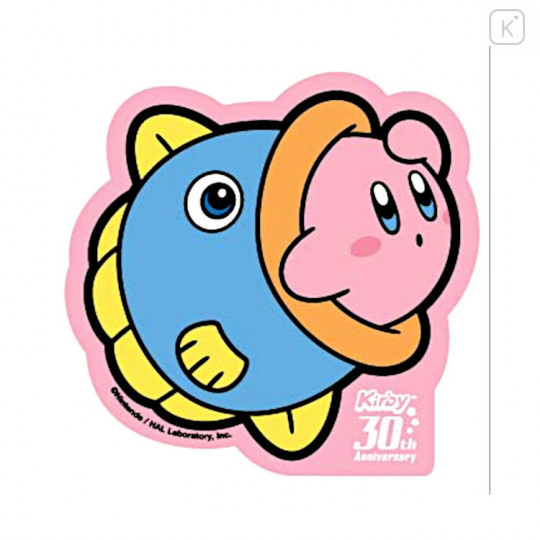Japan Kirby 30th Big Die-cut Sticker - With Friends - 1